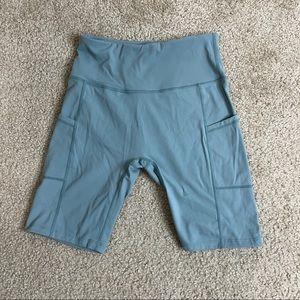 BALEAF women 8” high waisted biker shorts workout yoga running gum shorts
